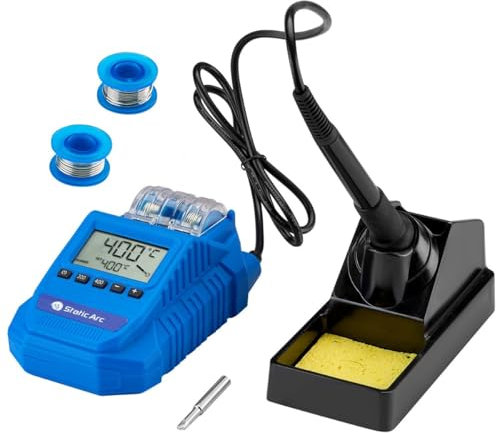 60W Electric Soldering Iron Station Kit Digital Temp 480°C PCB + Solder Wire