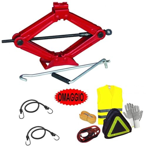 Compatible avec Mercedes GLA 45 AMG 4Matic Kit SOS d'urgence routière pour premiers secours voiture+CRIC à pantographe avec base en acier et clé tournante 2 tonnes