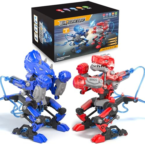 Experimente für Jungen ab 8 9 10 11 12 13 14+, Spielzeug Roboter bausatz | Bauen Sie Zwei Hydraulische Boxroboter Baukasten, Roboter Bausatz Kinder Spielzeug Geschenke ab 8-14 Jahre Jungen