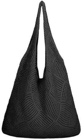 Geflochtene Tasche Strohtaschen Damen Sommer Tote Bag Netztasche Klein Gehäkelt Leichte Korbtasche Beach Bag for Women Strand Geflochten Sommertaschen Oversized Für Reisen Einkaufen Und Alltag