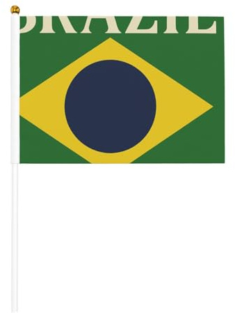 Drapeau du Brésil portable pour décoration d'événements, utilisation polyvalente, activités de groupe