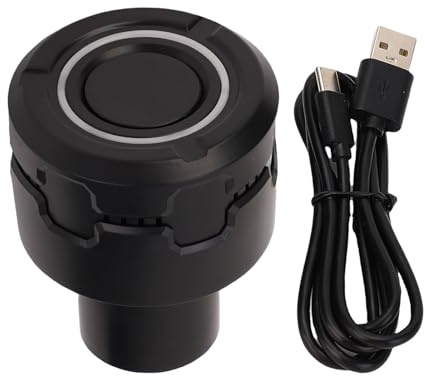 TIKATARER Bärbart Teleskop Elektroniskt Okular för 1,25 Tum, 4K HD WiFi-teleskop och Mikroskopokular med Inbyggt 1600mAh Batteri för Astrofotografering Av Fågelskådning