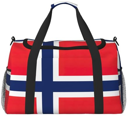 Sac fourre-tout avec drapeau norvégien pour femme et homme - Sac à bandoulière - Sac à main de travail - Sac besace pour tous les jours