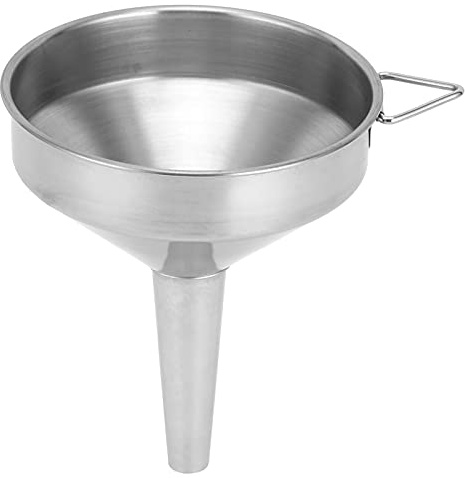 Imbuto da in acciaio inossidabile, imbuto in metallo per uso alimentare per uso, riempimento di bottiglie, cottura in boccette, per riempimento di bottiglie (11 cm)