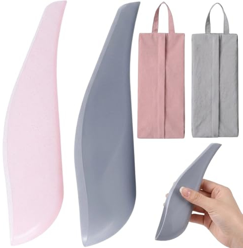 2 Stück Urinella für Frauen mit 2 Aufbewahrungstaschen, Liberpee für Frauen Pink und Grau, Pipinella für Frauen Outdoor Urinal Frauen, Praktische Lösung für Camping und Reisen, Hochwertiges PP Materia
