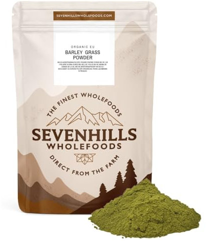 Sevenhills Wholefoods Organic European Barley Grass Powder 500g, European (EU) | Cultivated in Europe | High in Vitamin C and Iron