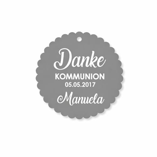 Geschenkanhänger Tags Etiketten Danke Kommunion Konfirmation Taufe