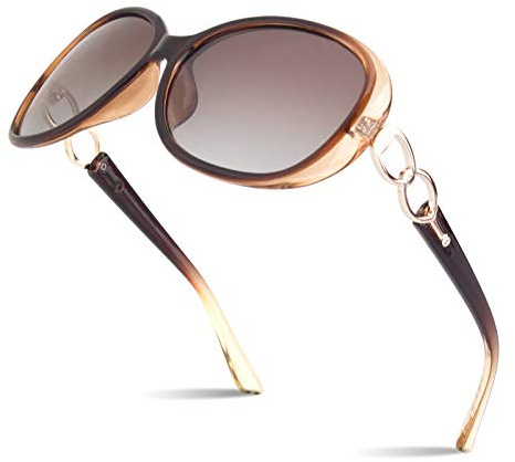 Sunier Sunglasses Womens Polarized Trendy Oversized Sun Glasses Fashion Ladies Shades 100% UV400 Protection Retro Designer Eyewear S85