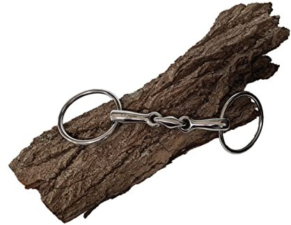 Esposita Wassertrense doppelt gebroches Gebiss aus Edelstahl Ringe aus Edelstahl rostfrei 19,5cm