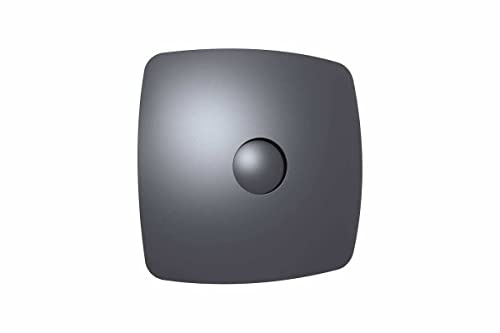 Dark Grey Bathroom Extractor Fan / 100mm / With Non-Return Valve Axial Ventilator/Overheating protection
