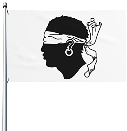 Drapeau de la Corse (avant 1755) drapeau 3x5 pieds Patio jardin pelouse bienvenue décoration bannière intérieur maison fête drapeaux