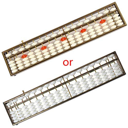 NURCIX 17 Chiffres Tiges Soroban Standard Boulier Chinois Japonais Calculatrice Outil Comptage Boulier pour Enfants Mathématiques Première Année