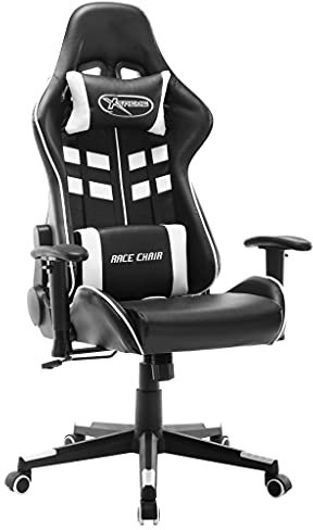DYRJDJWIDHW Lounge Sessel,XXL sitzsack,schaukelstuhl,Gaming-Stuhl Schwarz und Weiß Kunstlederrelaxsessel,lesesessel,Sessel,stillsessel,