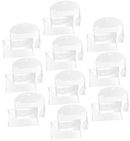 MAGICLULU 20stücke Dokumentenorganizer Mit Knopfverschluss Für Bürodokumente Transparente Aufbewahrungstasche Wiederverwendbar Aktenhalter Platzsparend Für Schule Und Zuhause