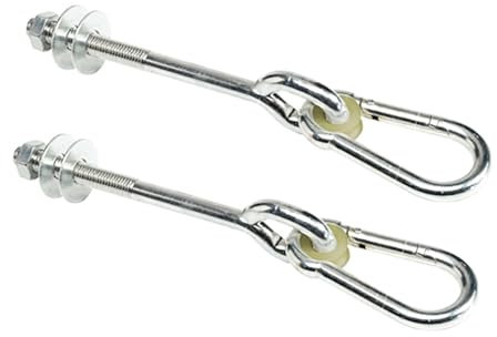 SEIWEI 2 Pack Hängematte Deckenhaken, Edelstahl 200 KG Kapazität Klammern Hang Swing Zubehör für Yoga Hängematte Punching Bag Porch Indoor Outdoor