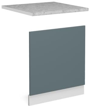 Vicco Panel Frontal R-Line, Gris Azulado/Blanco, ET Mármol