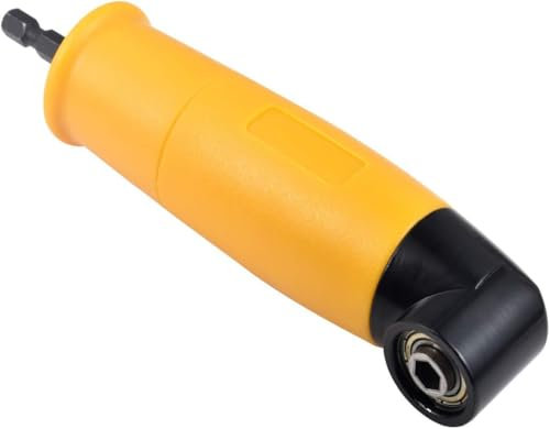 HOHXEN Trapano ad Angolo Retto, 90 Gradi di Estensione ad Angolo Retto del Cacciavite Elettrico Attacco per Trapano 1/4 di Pollice Esagonale Adattatore per Cacciavite a Bussola