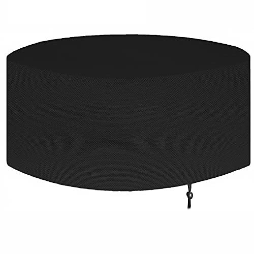 Abdeckung für Terrassenmöbel, 90 x 80 cm, wasserdicht, reißfest, winddicht, UV-Schutz, 420D-Oxford-Gewebe, für Gartentisch und Stühle, Schwarz
