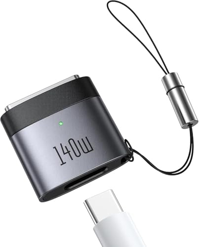 Mcdodo USB-C Adapter für MagSafe 3, MacBook Air M2-M5, Pro 14/16 M1-M5 | Bis zu 140W Adapter für MacBook Air 13/15 2022 bis 2026 und MacBook Pro 14/16 2021 sowie 2023 bis 2026 mit Ladeanzeige