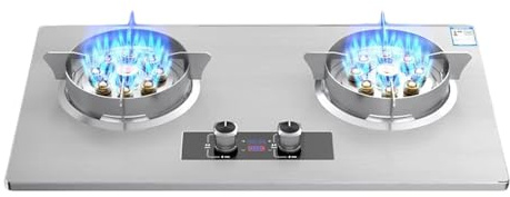 Cuisinière À Gaz 2 Brûleurs, Cuisinière De Comptoir De Cuisine 5,2 KW, Cuisinière À Conversion Gaz/gaz LP, Avec Protection Contre Les Flammes, For Domestique(LPG)
