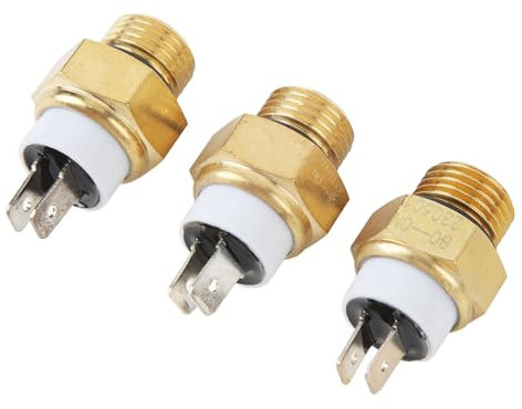 Motorkühler-Kühlmittellüfter-Sensorschalter, 3-teiliger Motorkühler-Kühlmittellüfter-Temperatursensorschalter M16x1,5 Mm Wassertemperaturschalter für CB250 CB600 CBR600 CB900