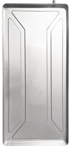 Recolector de agua de CA portátil, bandeja de goteo de aire acondicionado con orificio de drenaje, bandeja de drenaje de acero inoxidable para sistemas de bomba de calor de unidades divididas (93 *