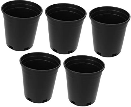 iplusmile 5pezzi in Plastica Secchio Rotondo Per Vasi Da Per Piantare Alberi Base Antiscivolo Resistente All Usura Capacità