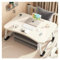 DECODEKO Bandeja para Cama Plegable, Mesa de Cama para Desayuno, Ideal para Portátil, Ordenador, Libros, Playa y Camping con Soporte para Portátil y Atril para Libros​ (Mod 1 Blanco)