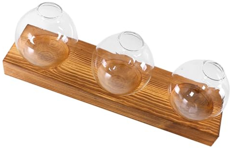 SUPVOX Terrarium pour Plantes Hydroponiques avec Support Bois Système de Multiplication pour Intérieur comme Cadeau pour Amoureux des Plantes