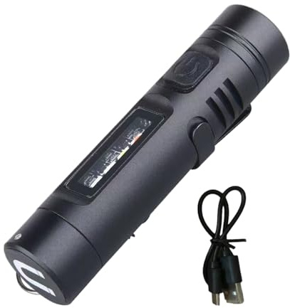 Linternas Pequeñas LED - Batería Recargable 1200mAh de Múltiples Funciones | Linterna De Bolsillo Brillante | para Actividades de Caminata Nocturna Camping Senderismo Viaje Lectura y Mochilero