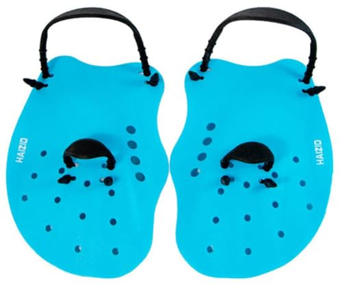 FACAIIO Gants de natation pour homme et femme, gants de natation en silicone avec sangles réglables, design à lames larges pour entraînement de force du haut du corps