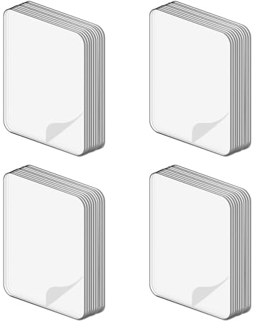 Xiciki 40 Stück Klebepads Doppelseitig Extra Stark, Nano Klebepads Transparent, Doppelseitiges Klebepads, Wiederverwendbares Doppelseitiges Klebeband aus Acryl für Wände Teppich Fliesen Auto
