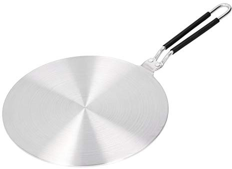 Piastra diffusore di calore in acciaio inossidabile, adattatore a induzione per fornello a gas, convertitore diffusore di calore di alta qualità con copertura della maniglia in (24 cm#)