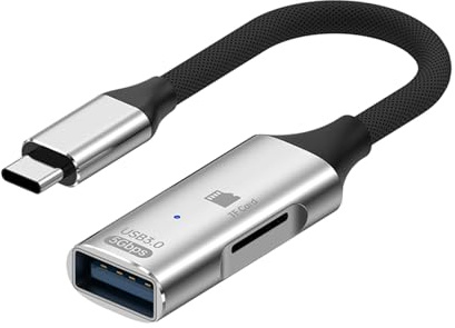 Elnwnnkc Adattatori di tipo C a funzione multipla con lettore di schede di memoria Conformità generale per dispositivi mobili PC USB C Adattatori Lettore di schede