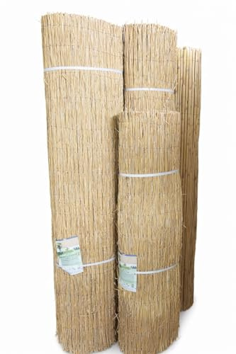 Bambú Fino Pelado Multivarilla 1x5 Metros | Ocultación Total para Tu Jardín | Distintas Medidas Disponibles | Ideal para Pérgolas y Vallados | Resistente al Exterior