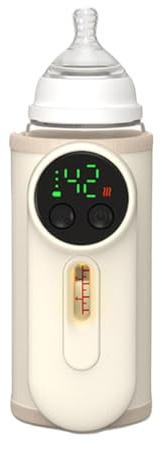 Calienta Biberones Portátil | Calentador Inalámbrico Para Leche Materna | Calienta Leche Materna Sin Cables,Para Guardería Trayectos Diarios Oficina Al Aire Libre Camping Hogar Y Vacaciones