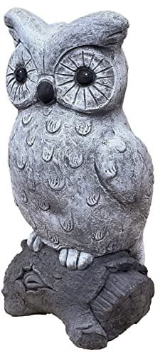 stoneandstyle Steinfigur Eule Mathilda Steinguss frostfest Uhu 14,4 kg