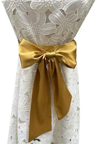 LORDRIE - Cinturón de satén para mujer para vestido de novia, vestido de dama de honor, cinturones de cintura para ocasiones especiales