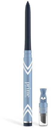PRIME PROMETICS PrimeEyes Glide Eyeliner for Mature Women – Water-Resistant, Long-Stay and Mess-Proof – Gel Cream Texture, Discreet Sharpener and Effective Smudger (Sapphire (blue))