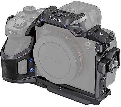 SMALLRIG Cage Kit Mit Kabelklemme für Sony Alpha 7R V/7 IV/7S III, Kamerakäfig Mit Mehreren Zubehör-Befestigungspunkten, Integrierte Schnellwechselplatte für Arca-Swiss – 4308