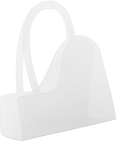 Transparenter Blumenstrauß Blumenkasten, Blumen Geschenktüte, Hohe Kapazität, Einfache Tragbare Geschenk Floristen Verpackungstasche für Party, Einwei, Herzförmiger Griff