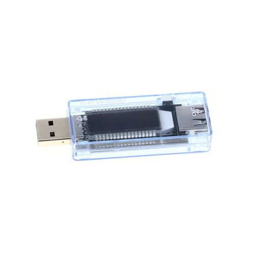 DUTTY USB Tester Voltmeter Ammeter Multimeter 3-9V 0-3A LCD Digital Display Power Battery Tester for Power Capacity Mobile Phone Charger with Blue Shell