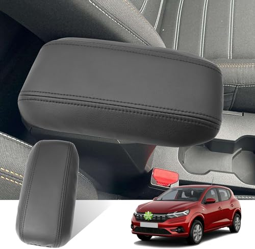 Ruiya pour Dacia Sandero 3/Stepway 3/Dacia Jogger 2021-2025 2026 Housse d'accoudoir Central,Couvercle de boîte d'accoudoir Étui de Protection Console Protection d'accoudoir Sandero Stepway Accessoire
