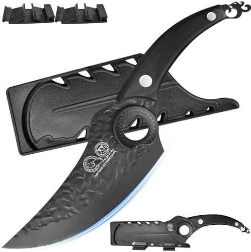 XYJ coltello per disossare 6 pollici, coltello da cucina fatto a mano per il taglio della carne, acciaio ad alto tenore di carbonio, coltello da cuoco per la cucina, campeggio all'aperto