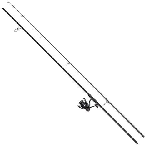 DAM Charger Carp FD Combo, canna e mulinello da pesca per carpe d'acqua dolce, forte, leggera e versatile, nera e grigia, canna moderatamente veloce da 3,66 m, mulinello di dimensioni 6000