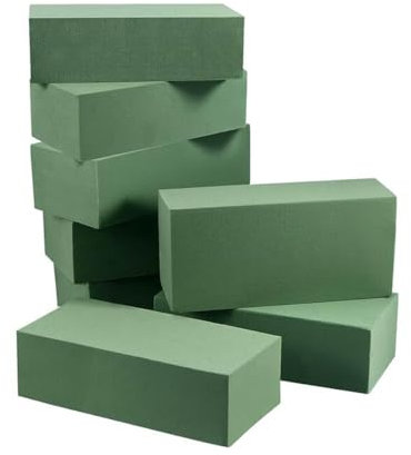 Floralcraft® Premium Wet Floral Foam Bricks (Box of 20) Foam Blocks for Fresh Flower Arrangements, Wedding, Funeral & Craft Displays