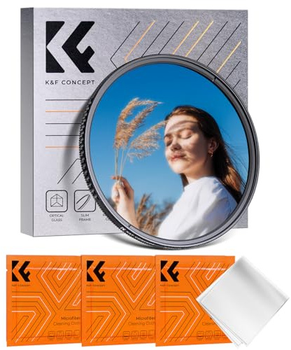 K&F CONCEPT 55mm Filter Black-Mist 1/4 Filter & Polfilter | 2-in-1 Filter Optisches Glas mit Multi-Beschichtung,Nano-Klear,FA301