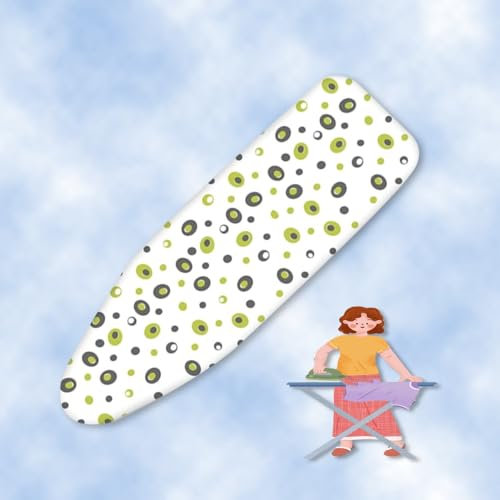 GFYHTN Imbottitura Spessa 92x33cm 97x33cm 110x35cm 122x38cm Copriasse da Stiro, Cotone Copriasse di Ricambio Resistente alle Bruciature, Termoriflettente(48x15in/122x38cm)