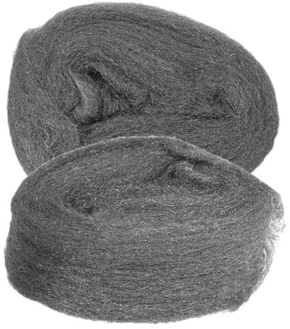 OKUMEYR 2stücke Teiliges Stahlwolle-polierpad Feinwollstoff Zum Schleifen Und Reinigen Von Holz Glas Und Fenstern Flexibles Drahtgewebe Für Sanfte Entfernung Von Hartnäckigem Schmutz Und r