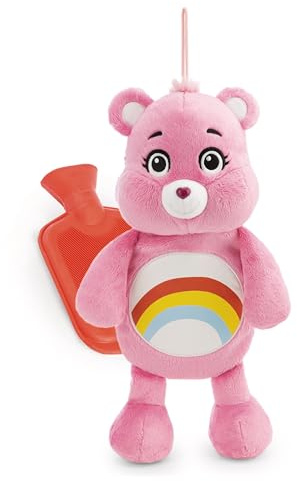 NICI Värmeflaska Glücksbärchis Hurrabärchi (Hurrabärchi-) 300 ml, 40 cm, rosa, kärleksfullt utformad, gosig värmande leksak och söt present till familj och vänner, värmepåse - 62814